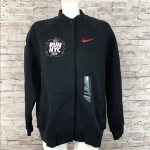 Nike 2017 Run NYC New York Varsity Jacket Size L
